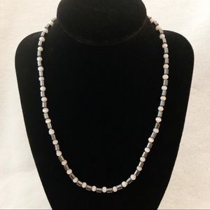 VINTAGE Tiny Beaded Dainty Necklace